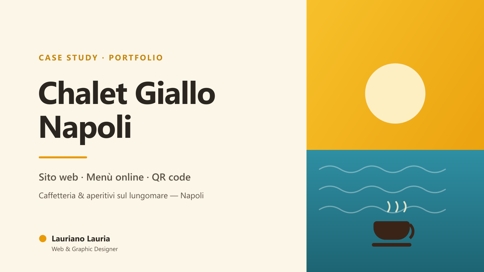 Progetto Chalet Giallo Napoli realizzato da Lauriano Lauria
