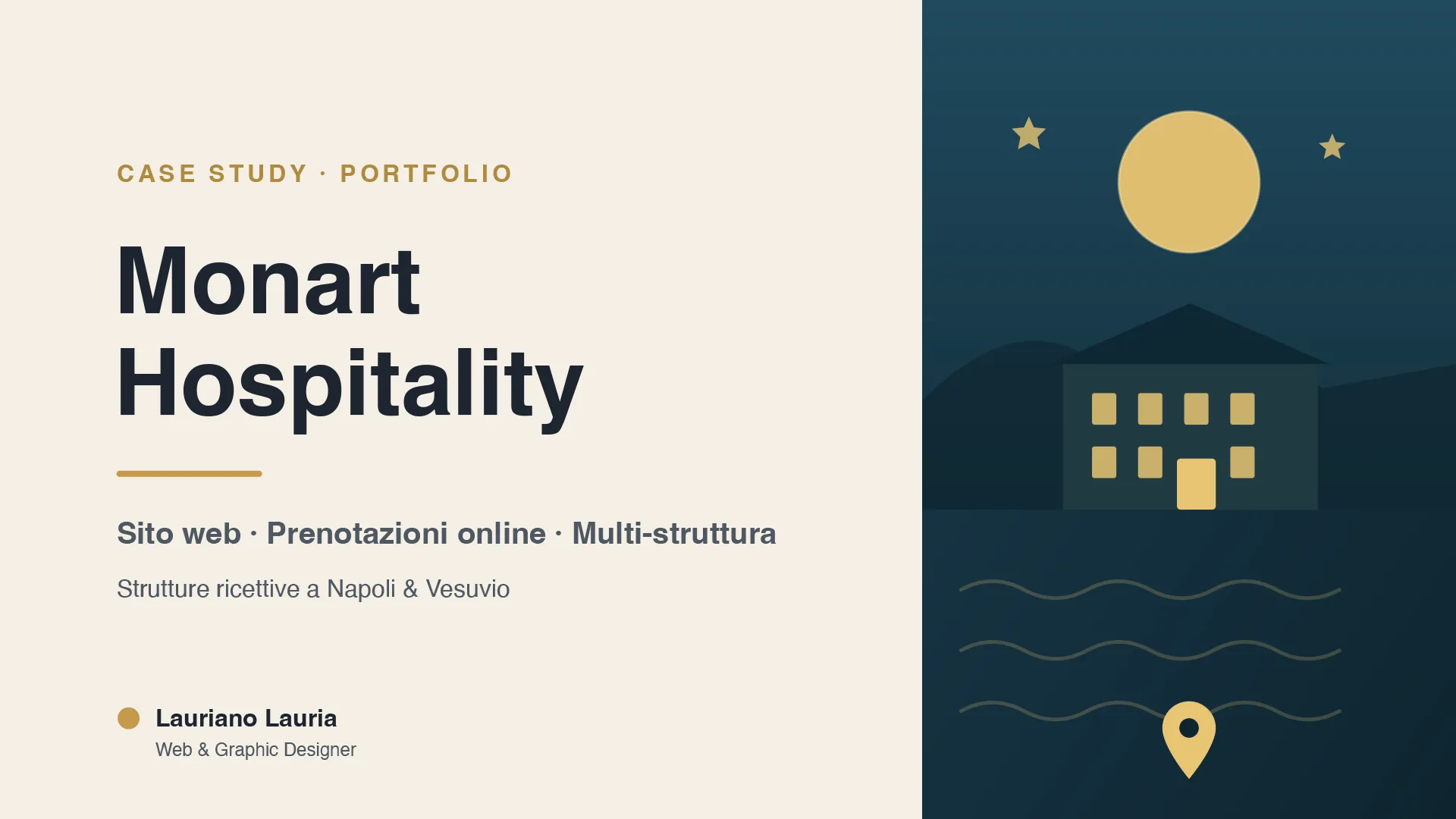 Progetto Monart Hospitality realizzato da Lauriano Lauria